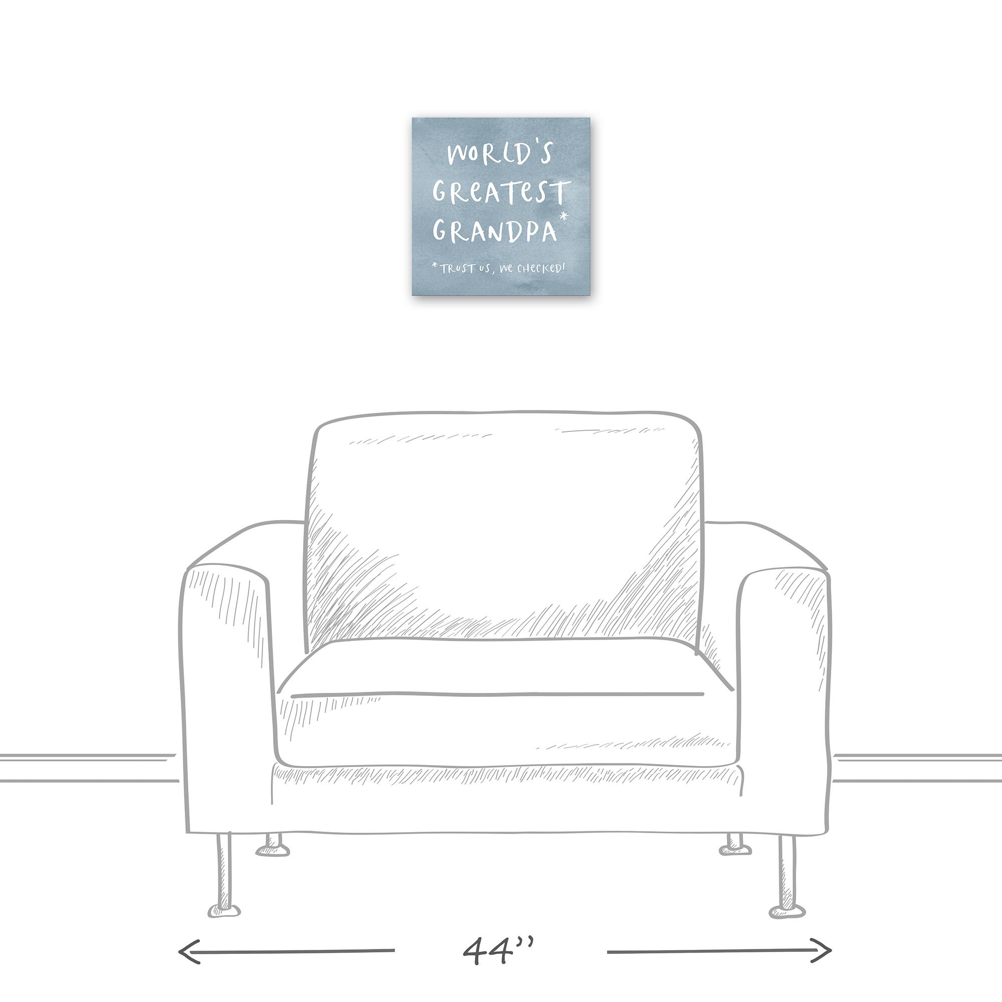 World's Greatest Grandpa Canvas Wall Art